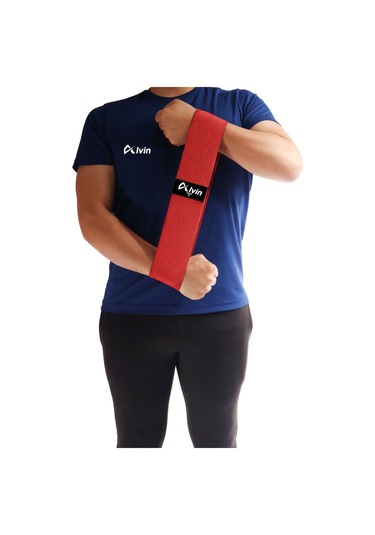 Yüksek Kaliteli Pamuklu Squat Bant - Hafif Ve Orta Sert Seçenekler, Dayanıklı Ve Konforlu Kırmızı