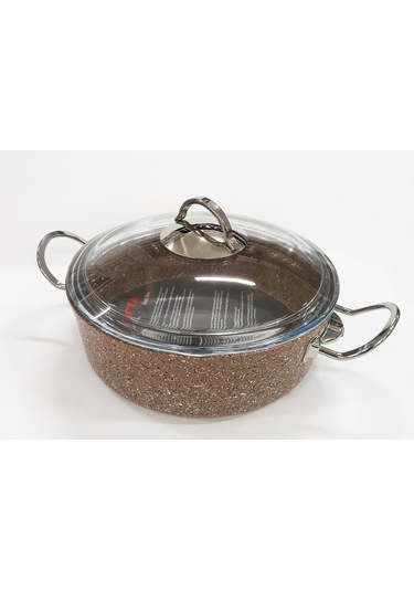 Remetta Silver Granit Basık Tencere 26Cm 4Lt Khv