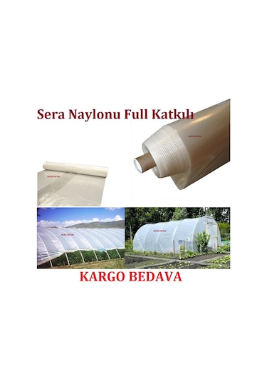 Sera Naylonu - 10X7 M - Ömrü 8 Yıl - Sera Örtüsü - Sera Muşambası