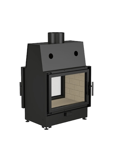 Echa Tech Çelik Şömine Haznesi Tünel Çift Yüzlü 70 x 51