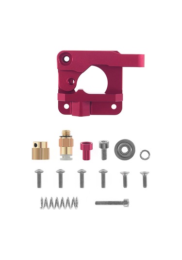 Tenfowee Aibecy Cr-10 Uzaktan Besleme Metal Alüminyum Ekstruder Blok Seti Sağ El - Kırmızı 3d Yazıcı Parçası