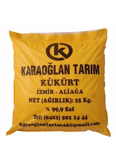 Elementel Toz Kukurt Gülleci Bulamacı Yapımına Uygun Kukurt 25 Kg