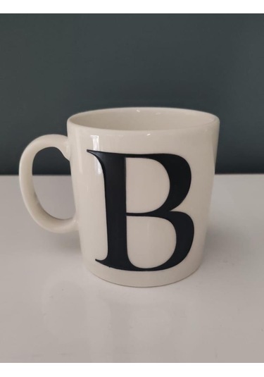 Decorıum Kum B Harfli Kupa Bej