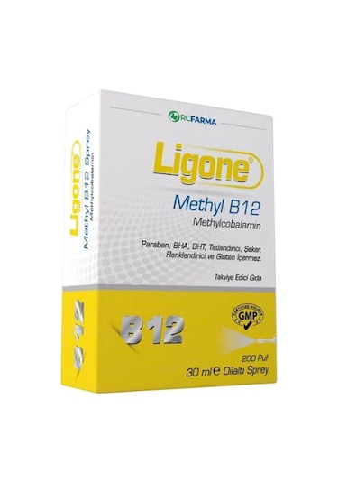 Ligone Methyl B12 Methylcobalamin Dilaltı Sprey 30 Ml