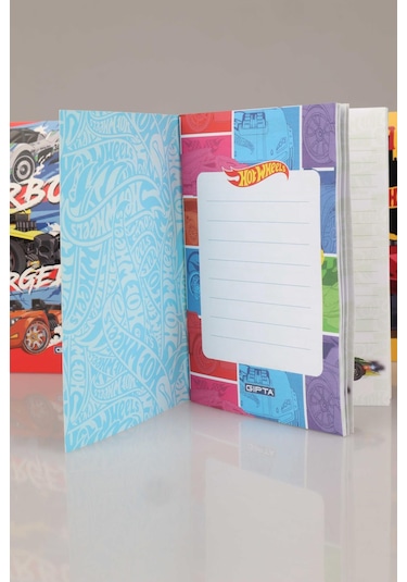 Yeni Sezon Lisanslı Hot Wheels A6 Çizgili Not Defteri