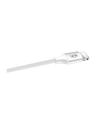 Linktech A587 Apple iPhone UyumluLightning - 3.5mm AUX Kablo 1mt Beyaz