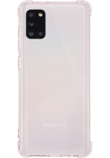 Samsung Galaxy Uyumlu A31 Köşe Korumalı Airbag Antishock Silikon Kapak