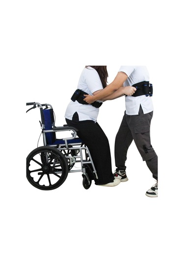 Yifomall Yaşlılar İçin Rehabilitasyon Yardımcı Bel Kemeri, 7 Sponge Kanca İle Çok Açıdan Tutuş, Kalın Dayanıklı Dış Katman, Kayma Önleyici İçi Kıvrımlı Bağ, Hızlı Bağlanıp Çıkar, Yürüyüşe Kolay Destek