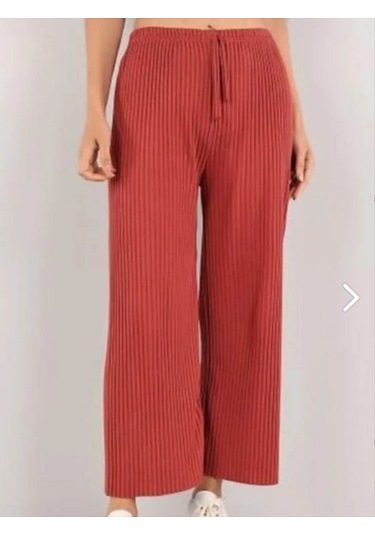 4'lü Likralı Bol Paça Rahat Kadın Pijama Altı Tek Alt Pijama Altı Karışık Çok Renkli