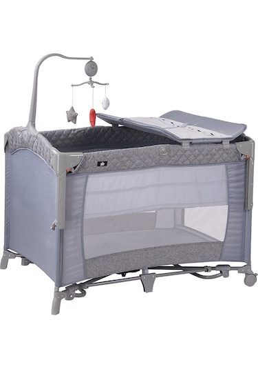 Sunny Baby Oslo Anne Yanı Oyun Parkı 70x110 Cm Gri