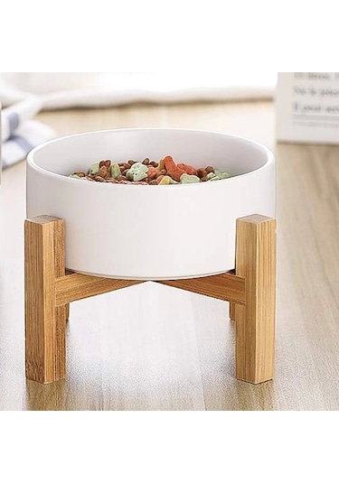 Matgo Pati Çam Ağacı Kedi Köpek Beslenme Mama Su Kabı Seramik Kaseli 500 ML