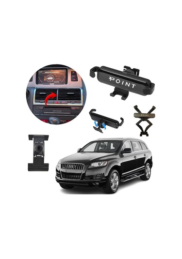 Audi Q7 Araca Özel Cep Telefon Tutacağı Robotik Oynar Başlıklı 2006 - 2014 Arası Profesyonel Ürün