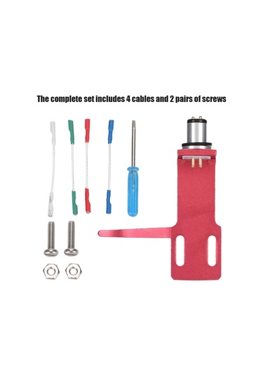 Hfambition Alüminyum Zarfli Kaliteli Fonograf Mıkrofon Stantı - 4 Kablolu, 2 Vida Çifti, Kolay Montajlı, Üst Düzey Cihazlar İçin Diğer