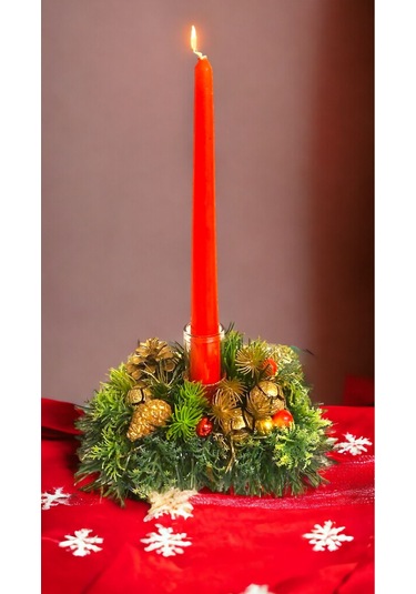 Yılbaşı Tekli Mumluk