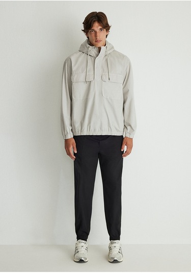 Mavi - Kapüşonlu Gri Sweatshirt 0211155-70144 Gri