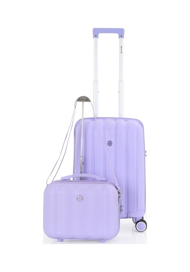 Mçs Polipropilen 2li Valiz Seti Kabin & Makyaj V305 S21yy1000073-set 00025 Lila