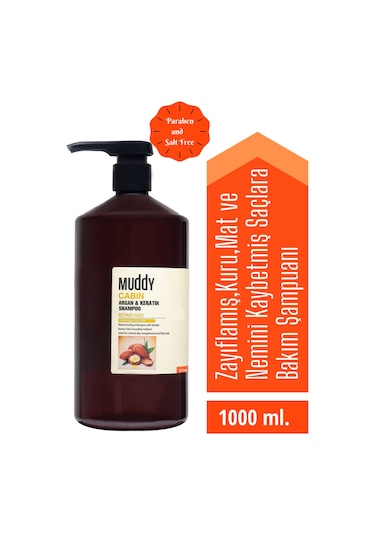 Muddy Argan & Keratin Shampoo 1 L