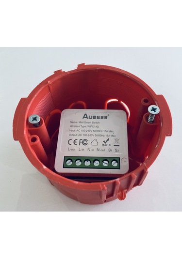 Akıllı Kuru Kontak Anahtar Wifi Smart Switch Aubess Tuya 16amper