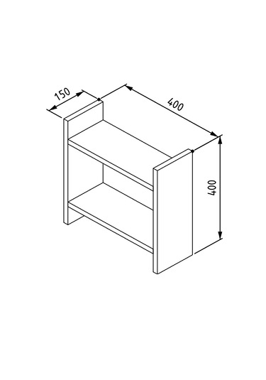 Buse Tezgah Üstü Raf Kırmızı