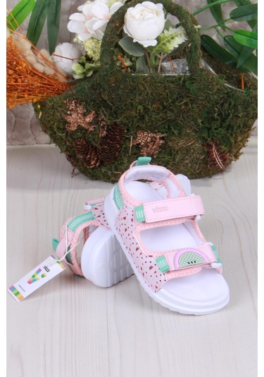 Vicco 332.b25y.251 Pudra İnkago Anatomik Kız Çocuk Sandalet Pudra