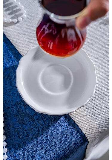 Acar King Çay Tabağı - 13 Cm Beyaz