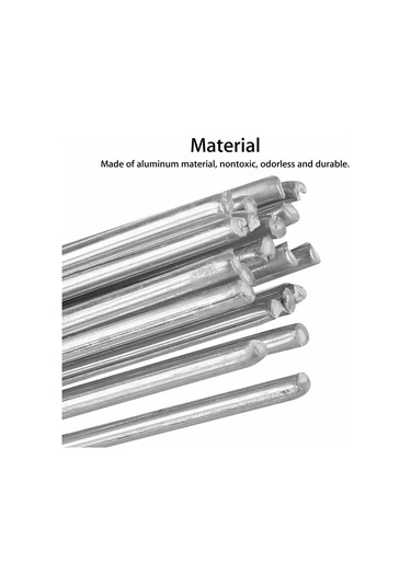 Jeemson 20 Adet Alüminyum Flüks Çekirdekli Kaynak Teli - Farklı Metal İle Kaynaklama, 33cm X 1.6mm
