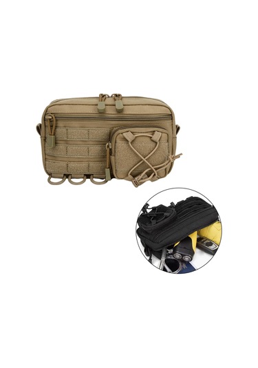 Suntek Bel Çantası Aşınmaya Dayanıklı Sağlam Kahverengi Kahverengi