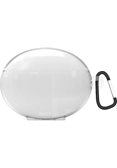 Huawei Freebuds 5i / Freebuds 6i Uyumlu Silikon Kılıf Kanca Şeffaf