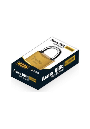 Sgs Asma Kilit Sarı Boyalı 50mm Sgs1344