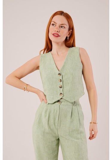 Kırçıllı Desen Yeşil Takım Çok Renkli