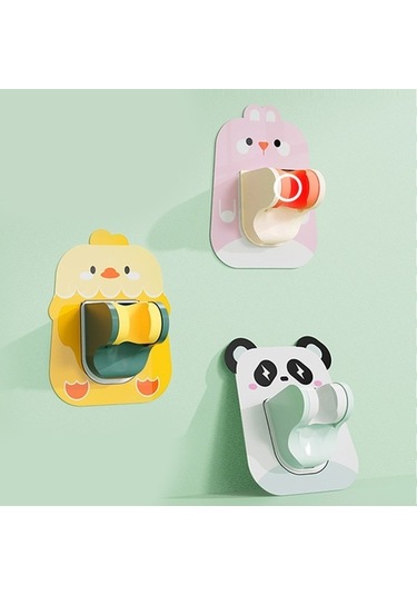 Primepickings Pembe Tavşan Ayarlanabilir Banyo Duş Kafa Tutucu Yumruksuz Duş Braketleri Duvara Monte Duş 2 Katlı Gri