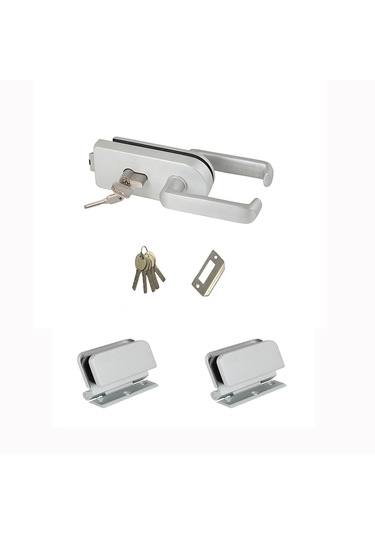 Cam Kapı Kollu Kilit, Cam Kapı Kilidi, Rondo Kapı Kolu, Alm. Karş