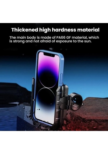 Ebitda Kewig Motosiklet-bisiklet Blokajsız Kamera Braketi M8sp-c2 Siyah Kewig Motosiklet Bisiklet Blokajsız Cep Telefonu Ka Siyah