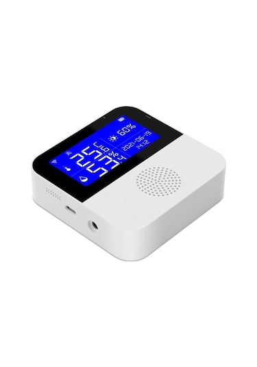 Dancemonkey Wıfı Ve Tuya Sıcaklık Sensörü, Nem Ölçer Lcd Ekranlı Algılama 2,9 Yf