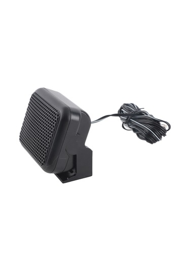 Lemestar 3w Kablolu Dış Hoparlör - Mini Kompakt, Stereo Ses, Araç Radyoları İçin Kenwood, Yaesu, Icom - 4m Kablolu, Siyah