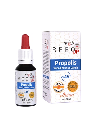 Bee'o Up Suda Çözünür Propolis Damla %15 - 20 ML