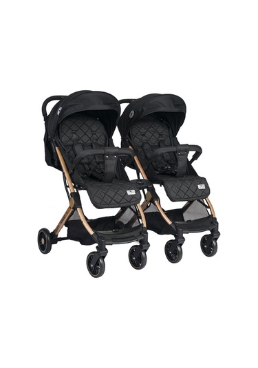 Lorelli Fiorano Kabin Set İkiz Bebek Arabası - Black