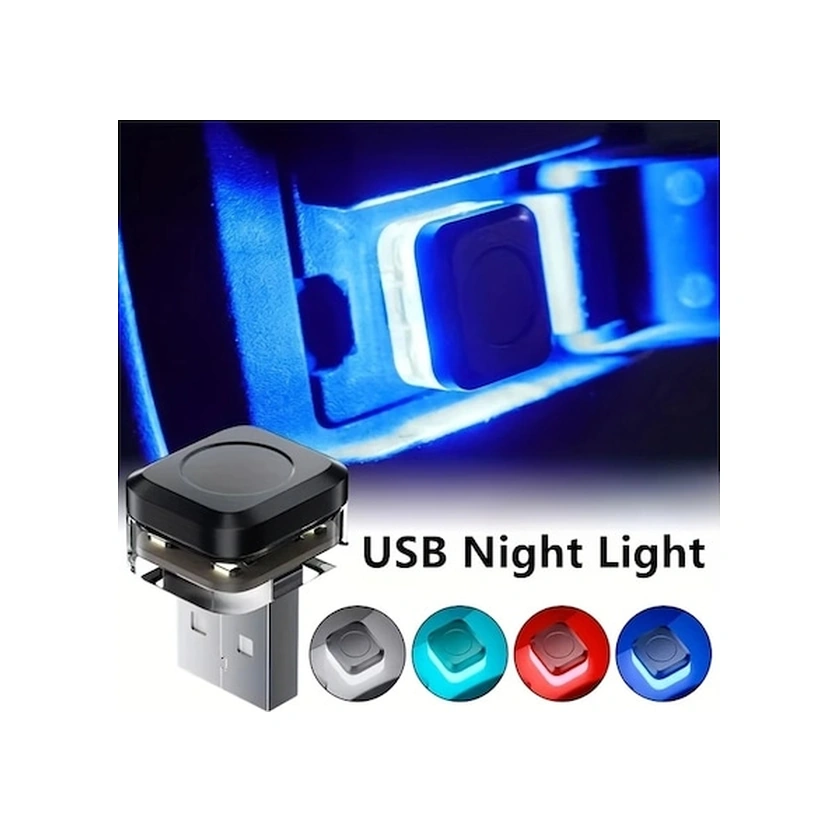 Trendooze Turcoshop11 2 Adet Kırmızı Mini Usb Led Araç İçi Lamba