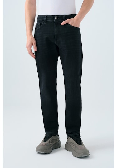 Loft Tony Slim Fit Erkek Pantolon Siyah
