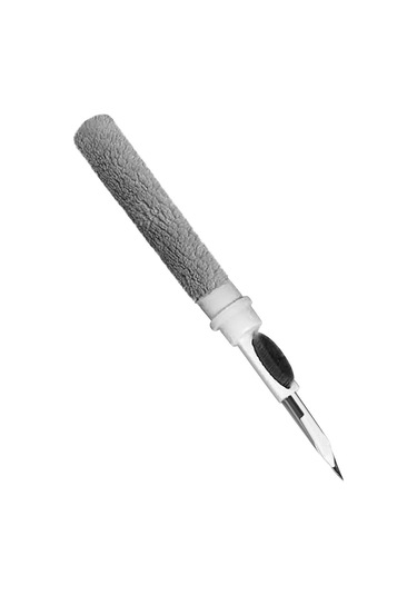 Skycity Beyaz Bluetooth Kulaklık Temizleme Kalemi - 3'lü Fonksiyonlu Fırça+metal Uç+yün - Airpods, Xiaomi, Huawei Uyumlu