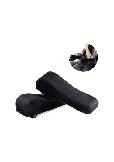 Jeemson Yeni Güncellenmiş Siyah Ofis Sandalye Kol Dayama Yastığı - 1 Çift Hafıza Köpük, Kol Yorgunluğu Azaltıcı, Tüm Sandalyelere Uyumlu