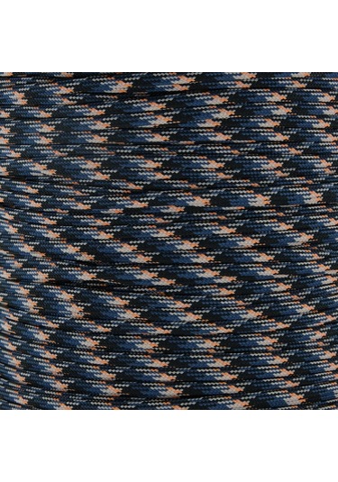 Mg Ropes Paracord İp 4 Mm Lacivert Desenli No:59 10 Metre Çok Renkli