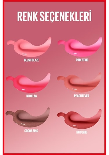 Maybelline New York Lifter Plump Dudak Parlatıcısı 001 Blush Blaze