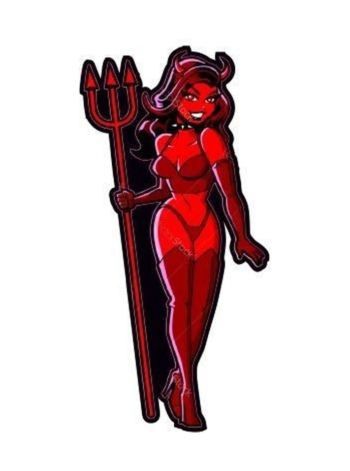 Kabartmalı Şeytan Motor Ve Oto Sticker 6x12 Cm Ölçüsünde