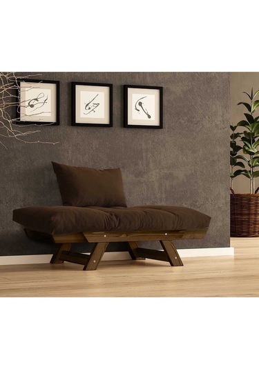 Woodesk Adalar Masif Ceviz-kahve Renk Berjer Cpt8134-140 Kahverengi