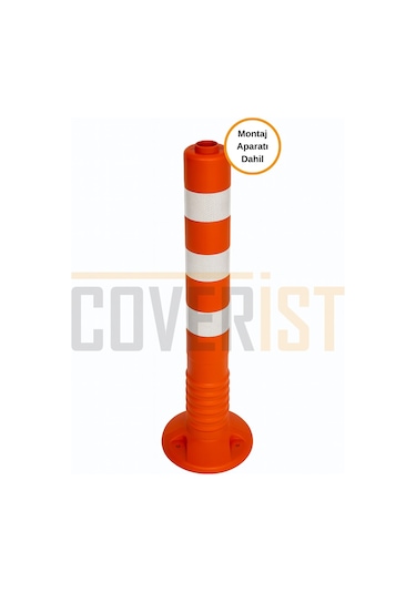 Plastik Yol Şerit Ayırıcı Otopark Dubası 75cm Reflektifli Delinatör