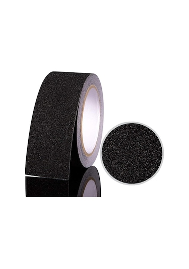 Siyah Merdiven Zemin Kaydırmaz Kaymaz Bant Yapışkanlı