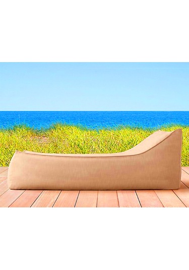 Şezlong Armut Yatağı Sunbed Sütlü Kahverengi