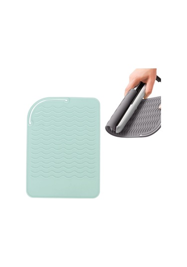 Maiyame Islak Isı Yalıtım Matı, Silikon Tabak Yalıtımı, Anti Kayma Dalgalı Desen, Mutfak Ve Saç Kayısı Kullanıma Uygun, Yeşil