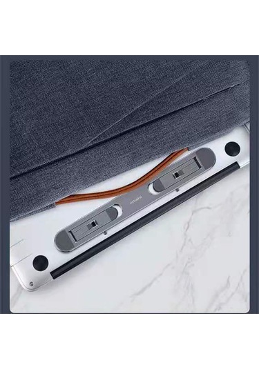 Xiyyadms Alüminyum Klavye Standı, Soğutma Fonksiyonlu, Çabuk Katlanabilir, Masaüstü Yükseltici, Gri Renk